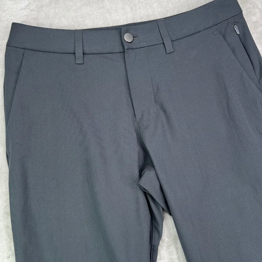 Lululemon Commission Slim-Fit Pants Mens 31 Grey Solid Performance Trousers